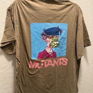 diamond supply co x Ape Mutant Brown T-shirt XL